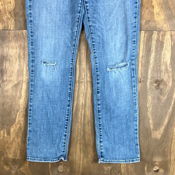 Signature Levi Strauss Womens Jeans Blue Denim Mid Rise Slim Straight Stretch 31 - Picture 3 of 11